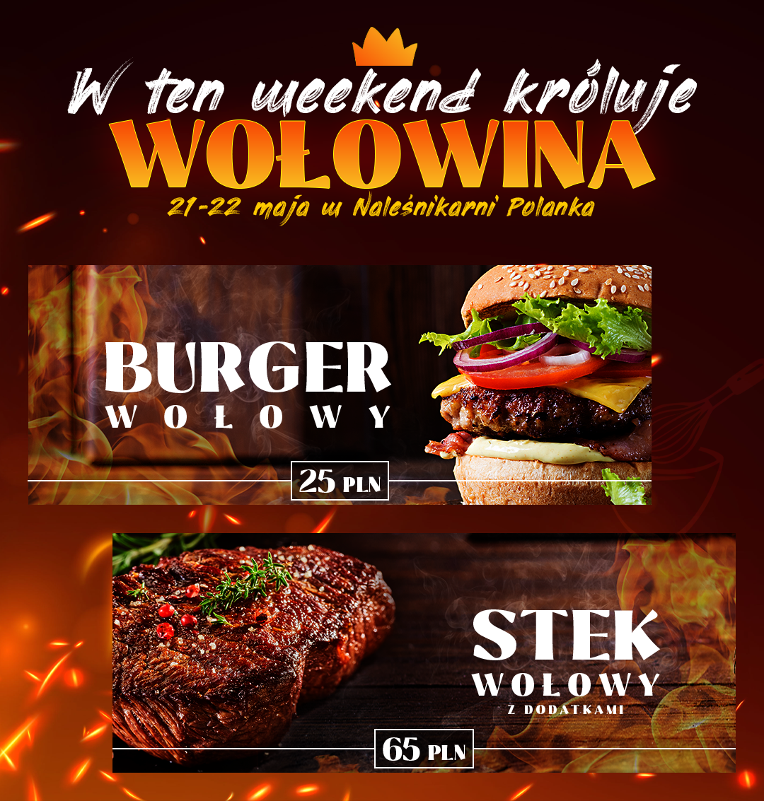 Plakat z nową ofertą w menu